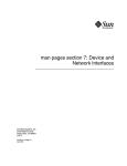 man pages section 7: Device and Network Interfaces