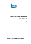 JXDH-6302 QAM Modulator User Manual