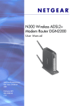 N300 Wireless ADSL2+ Modem Router DGN2200