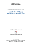 3411 24-Channel Enhanced ADC Function Card