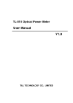 TL-510 Optical Power Meter manual
