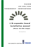 I/O-expander board installation manual (Vacon CX/CXL