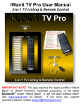 iWavit TV Pro User Manual