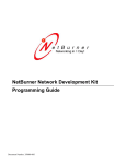 NetBurner User`s Manual - Bluewater Designworks, LLC