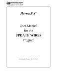 HarnesSysTM User Manual for the UPDATE WIRES Program