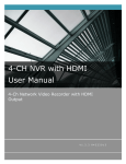 4-CH NVR with HDMI User Manual