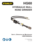 HYDRAULIC BULL NOSE GRINDER