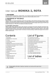 Contents List of Figures List of tables User manual MONIKA 2, ROTA