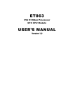 ET863 USER`S MANUAL - IBT Technologies Inc.