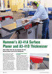 Hammer A3-41 Planer and Thicknesser Review