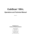 CubiScan 100 User Manual
