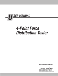 6864736 4-Point Force Distribution Tester User Manual