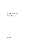 ANSYS FLUENT 12.0 UDF Manual