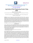 Agricultural Field Monitoring System Using ARM