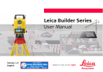 Leica Builder Series User Manual