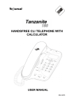 HANDSFREE CLI TELEPHONE WITH CALCULATOR