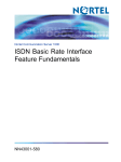 ISDN Basic Rate Interface Feature Fundamentals