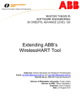 Extending ABB`s WirelessHART Tool