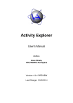 Activity Explorer Manual 0.0.1 PREVIEW