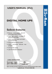 digital home ups user`s manual