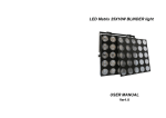 LED Matrix 25X10W BLINDER light USER MANUAL