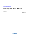 Precompiler User`s Manual - ALTIBASE Customer Support