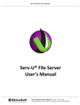 Serv-U User`s Manual