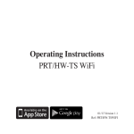 Operating Instructions PRT/HW-TS WiFi