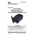 OPC-E1-WiE user`s manual V1.000 - Fuji Electric Corp. of America