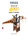 FRH-4000 Portable Crane User`s Manual