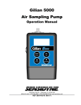 Gilian 5000 sampling pump user manual