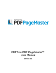 PDF PageMaster User Manual