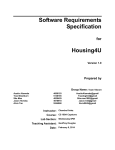 Software Requirements Specification for Housing4U