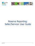 Reserve Reporting: Seller/Servicer User Guide