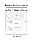 dspblok™ 21489+Ethernet User Manual