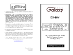 DX 99V manual - Galaxy Radios