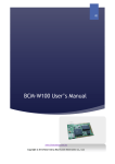 BCM-W100 User`s Manual - Blue