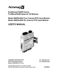 8500695D 966PB-200X Profibus RTD Input User`s Manual