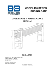 model 480 series sliding gate operations