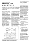 68008 CPU card for the APPLE