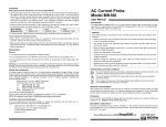 AEMC Instruments AEMC MN106 Current Transformer Manual