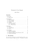 Technical & User Manual