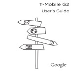 T - Mobile G2 User`s Guide