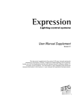 Expression 3 User Manual Supplement v3.1