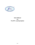 User`s Manual For The S³P.I. Learning System - m