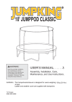 view/download manual - Jumpking Trampolines