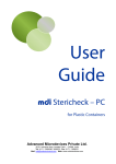 User Guide - mdi (Membrane Technologies)