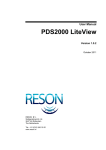 User Manual PDS2000 LiteView