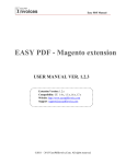 Magento Easy PDF - User Manual