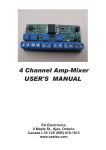 Mixer-Amplifier User Manual